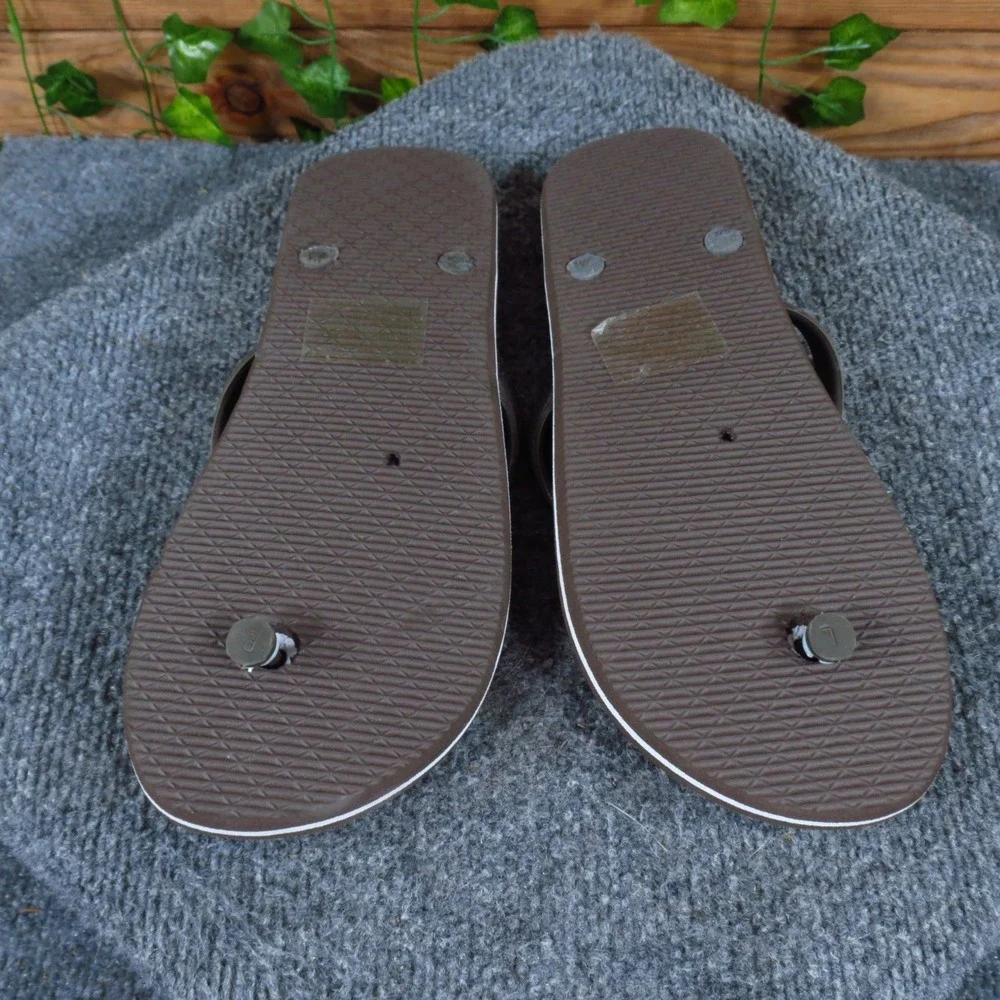 Free Waters Tommy Mens Flip Flop Sandals Size 9 Beach Pool California Brown